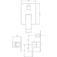 Товар: Смеситель для душа Omnires Parma PM7435GR Графит - фото 2 Смеситель для душа Omnires Parma PM7435GR Графит — фото 2, Смесители