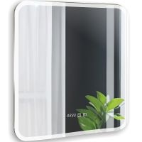 Зеркало Silver Mirrors Стив-3 60 LED-00002843 с подсветкой с сенсорным выключателем с часами и подогревом — фото 1, Зеркала в ванную комнату