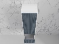 Шкаф пенал Style Line Стокгольм 36 подвесной Графит софт арт-ЛС-00002317 — фото 5, Пеналы для ванной комнаты