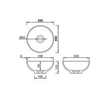 Раковина-чаша Boheme Armadi Art Monaco 35 879-35 Белая матовая — фото 4, Раковины