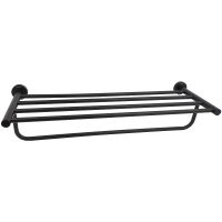 Полка для полотенец Aquatek AQ4015MB Черная матовая — фото 1, Полки для полотенец
