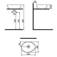Товар: Раковина-чаша Bien Motto 50 MTLG05004FD0W5000 Белая матовая - фото 2 Раковина-чаша Bien Motto 50 MTLG05004FD0W5000 Белая матовая — фото 2, Раковины