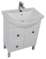 Тумба под раковину Aquanet Стайл 75 181499 Белая — фото 1, Тумбы под раковину