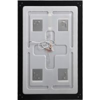 Зеркало BelBagno Kraft 50 SPC-KRAFT-500-800-SENS-NERO с подсветкой Черное с сенсорным выключателем — фото 9, Зеркала в ванную комнату