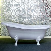 Ванна из искусственного камня Aqua de Marco Edelweis 165х77 1170WWEDE без гидромассажа — фото 1, Ванны из искусственного камня