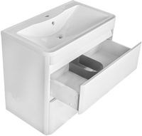 Тумба под раковину Style Line Атлантика Люкс Plus 80 СС-00000691 подвесная Белая — фото 3, Мебель для ванной