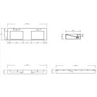 Товар: Раковина Abber Stein 152 AS2643-1.5 двойная Белая матовая - фото 4 Раковина Abber Stein 152 AS2643-1.5 двойная Белая матовая — фото 4, Раковины подвесные