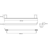 Полотенцедержатель Bemeta Organic 157104351 Хром — фото 3, Полотенцедержатели