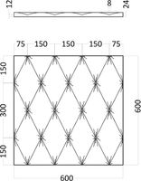 Товар: Гипсовая 3д панель Artpole Platinum Aristocrate MM-0043 матовая 600x600 мм - фото 9 Гипсовая 3д панель Artpole Platinum Aristocrate MM-0043 матовая 600x600 мм — фото 9, Гипсовые 3Д панели