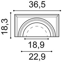 Капитель полуколонны Orac Decor K1111 365x300x183 мм — фото 3, Колонны