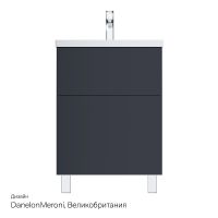 Тумба под раковину AM.PM Gem 60 M90FSX06022GM32 Графит матовый — фото 4, Мебель для ванной