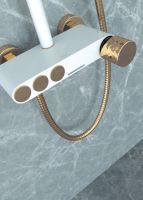 Товар: Душевая система Boheme Stick 128-WCR.2 Белая Хром - фото 2 Душевая система Boheme Stick 128-WCR.2 Белая Хром — фото 2, Душевое оборудование. Душевая программа