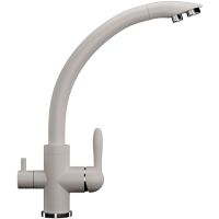 Смеситель для кухни Ulgran Classic U-017-331 Белый — фото 1, Смесители