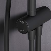 Душевая система AM.PM Gem F0790022 Черная — фото 11, Душевые стойки