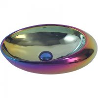 Раковина-чаша Abber Bequem 49 AC2107Regen Хамелеон — фото 1, Раковины накладные