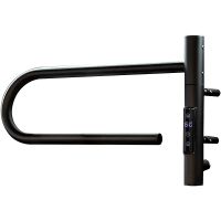 Электрический полотенцесушитель Vincea 39х25 VTD-1P1BE Черный матовый — фото 2, Электрические полотенцесушители