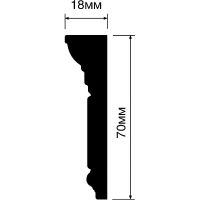 Карниз HIWOOD M1702 2000x70x18 мм — фото 2, Карнизы