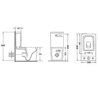 Унитаз компакт Grossman GR-4445S с бачком и сиденьем Микролифт — фото 8, Унитазы