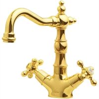 Смеситель для раковины Boheme Tradizionale Oro 292-Ceramic Золото — фото 1, Смесители