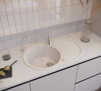 Товар: Кухонная мойка Domaci Бьелла DMC-18L DMC-18L-328 Бежевая - фото 2 Кухонная мойка Domaci Бьелла DMC-18L DMC-18L-328 Бежевая — фото 2, Кухонные мойки