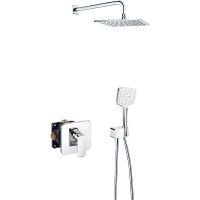 Душевая система Kludi Pure Style 406300575 Хром — фото 1, Встраиваемые душевые комплекты