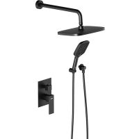 Душевая система Damixa Gala Черная матовая арт-953520300 — фото 1, Встраиваемые душевые комплекты