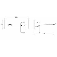 Смеситель для раковины Black&White Universe UK8306B 8306BUK Черный матовый — фото 7, Смесители