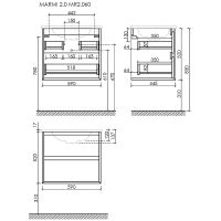 Товар: Тумба под раковину Sancos Marmi 2.0 60 MR2.060ECH подвесная Дуб чарльстон - фото 15 Тумба под раковину Sancos Marmi 2.0 60 MR2.060ECH подвесная Дуб чарльстон — фото 15, Тумбы под раковину