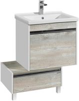 Товар: Тумба Aquaton Капри 55 1A231003KPDA0 Бетон пайн Белая - фото 3 Тумба Aquaton Капри 55 1A231003KPDA0 Бетон пайн Белая — фото 3, Мебель для ванной