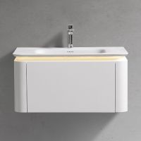 Тумба с раковиной Black&White Universe U925.800 80 925800 подвесная Milk white — фото 5, Мебель для ванной