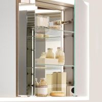 Зеркальный шкаф Emco Asis prime 80 9497 060 62 с подсветкой Серебро — фото 2, Мебель для ванной