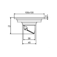 Товар: Душевой трап Orange 100x100 TR01-002cr с решеткой Хром глянцевый - фото 2 Душевой трап Orange 100x100 TR01-002cr с решеткой Хром глянцевый — фото 2, Трапы для душа