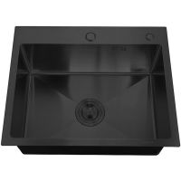 Кухонная мойка Ростовская Мануфактура Сантехники 50 MR-5050BL Графит — фото 2, Кухонные мойки