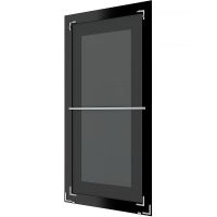 Зеркало Evoform Exclusive Floor 201х111 с фацетом в багетной раме - Алюминий 90 мм арт-BY 6182 — фото 4, Зеркала в ванную комнату