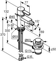 Смеситель для биде Kludi Zenta 385300575 Хром — фото 3, Смесители