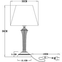 Настольная лампа Artelamp Gracie Белая Полированная медь Прозрачная арт-A7301LT-1PB — фото 4, Настольные лампы