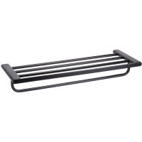 Полка для полотенец Bemeta Organic Black 167105150 Черная матовая — фото 1, Полки для полотенец