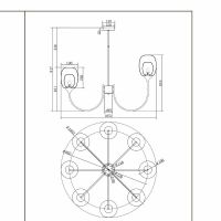 Товар: Люстра Maytoni Modern Aura MOD016PL-08BS Прозрачная Латунь - фото 5 Люстра Maytoni Modern Aura MOD016PL-08BS Прозрачная Латунь — фото 5, Люстры