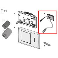 Клавиша смыва Tece Planus 6В для унитаза Хром арт-9820198 — фото 2, Кнопки смыва