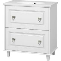 Тумба с раковиной Misty Версаль 80 УТ000008735 Белая матовая — фото 1, Тумбы с раковиной