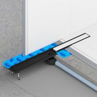 Душевой лоток Timo Drain System 80 DS230208/03 с Черной матовой решеткой / под плитку — фото 4, Душевые лотки