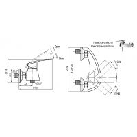 Смеситель для душа Cezares Turbolenza Хром арт-TURBOLENZA-D-01 — фото 2, Смесители для душа без лейки