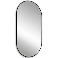 Зеркало Abber Kontur 55 AG6302SCB с подсветкой Черное с бесконтактным выключателем и диммером — фото 1, Мебель для ванной