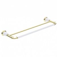 Полотенцедержатель Art&Max Bianchi AM-3648AW-Do двойной Золото — фото 1, Полотенцедержатели