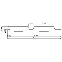 Декоративная панель HIWOOD LV123 W50 2700x120x12 мм — фото 4, Панели
