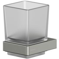 Стакан для зубных щеток Whitecross Cubo nickel brushed CU2430NIB Брашированный никель — фото 1, Мыльницы