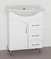 Товар: Тумба под раковину Style Line Эко Стандарт 22 Байкал 65 Белый глянец - фото 3 Тумба под раковину Style Line Эко Стандарт 22 Байкал 65 Белый глянец — фото 3, Мебель для ванной