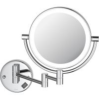 Косметическое зеркало Aquatek AQ4912CR с подсветкой Хром — фото 1, Косметические зеркала