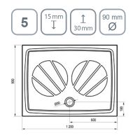Товар: Душевой поддон из искусственного камня Ravak Gigant Pro 120x90 XA03G701010BM Черный матовый - фото 4 Душевой поддон из искусственного камня Ravak Gigant Pro 120x90 XA03G701010BM Черный матовый — фото 4, Душевые поддоны из искусственного камня