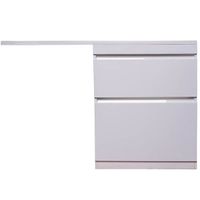 Тумба под раковину Style Line Даллас 130 Люкс Plus Белая — фото 2, Мебель для ванной